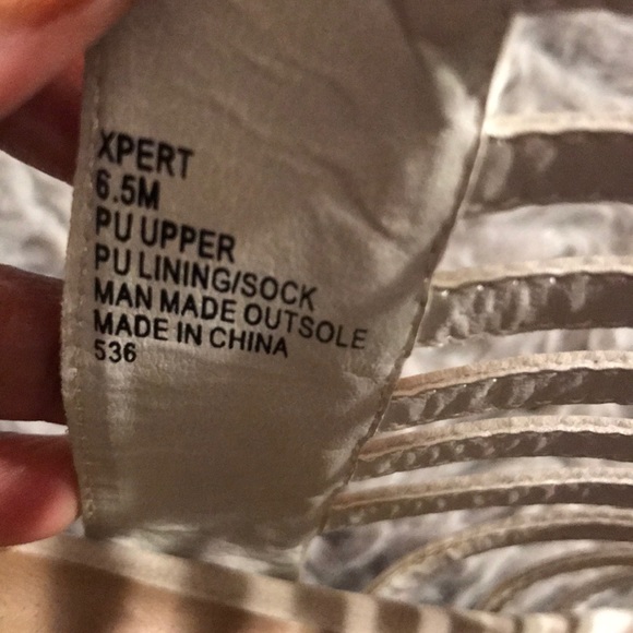 Steve Madden sandal - Bone color wedge - Picture 3 of 4